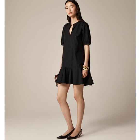 J Crew Delilah Cotton Poplin Mini Dress US Women's XXS New - Picture 1 of 6